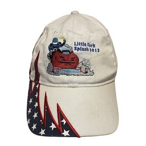 Patriotic USA‎ American Flag Hat Red White Blue Y2K Snowmobile Baseball Trucker